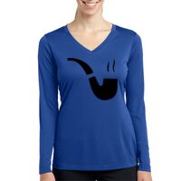 Ladies Long Sleeve PosiCharge ® Competitor™ V Neck Tee Thumbnail