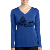 Ladies Long Sleeve PosiCharge ® Competitor™ V Neck Tee Thumbnail