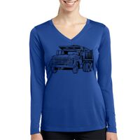 Ladies Long Sleeve PosiCharge ® Competitor™ V Neck Tee Thumbnail