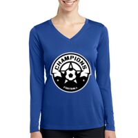 Ladies Long Sleeve PosiCharge ® Competitor™ V Neck Tee Thumbnail