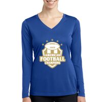 Ladies Long Sleeve PosiCharge ® Competitor™ V Neck Tee Thumbnail