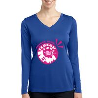 Ladies Long Sleeve PosiCharge ® Competitor™ V Neck Tee Thumbnail