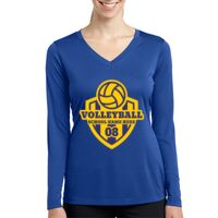 Ladies Long Sleeve PosiCharge ® Competitor™ V Neck Tee Thumbnail