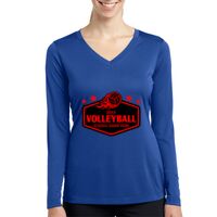 Ladies Long Sleeve PosiCharge ® Competitor™ V Neck Tee Thumbnail