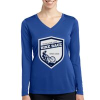 Ladies Long Sleeve PosiCharge ® Competitor™ V Neck Tee Thumbnail