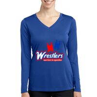 Ladies Long Sleeve PosiCharge ® Competitor™ V Neck Tee Thumbnail