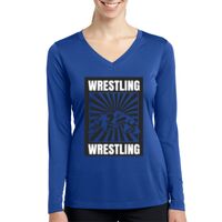 Ladies Long Sleeve PosiCharge ® Competitor™ V Neck Tee Thumbnail