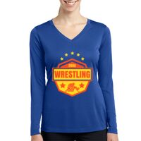 Ladies Long Sleeve PosiCharge ® Competitor™ V Neck Tee Thumbnail