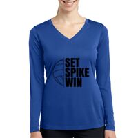 Ladies Long Sleeve PosiCharge ® Competitor™ V Neck Tee Thumbnail