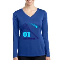 Ladies Long Sleeve PosiCharge ® Competitor™ V Neck Tee Thumbnail