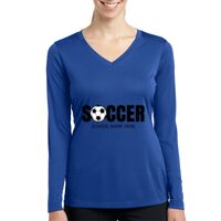 Ladies Long Sleeve PosiCharge ® Competitor™ V Neck Tee Thumbnail