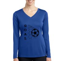 Ladies Long Sleeve PosiCharge ® Competitor™ V Neck Tee Thumbnail