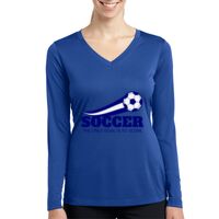 Ladies Long Sleeve PosiCharge ® Competitor™ V Neck Tee Thumbnail