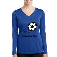 Ladies Long Sleeve PosiCharge ® Competitor™ V Neck Tee Thumbnail