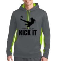 Sport Wick ® Fleece Colorblock Hooded Pullover Thumbnail