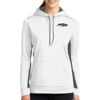 Ladies Sport Wick ® Fleece Colorblock Hooded Pullover Thumbnail