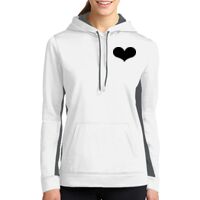 Ladies Sport Wick ® Fleece Colorblock Hooded Pullover Thumbnail