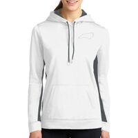 Ladies Sport Wick ® Fleece Colorblock Hooded Pullover Thumbnail