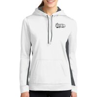 Ladies Sport Wick ® Fleece Colorblock Hooded Pullover Thumbnail